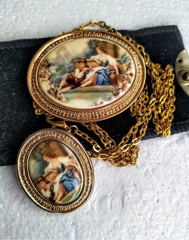 Conjunto joyas antiguas camafeos