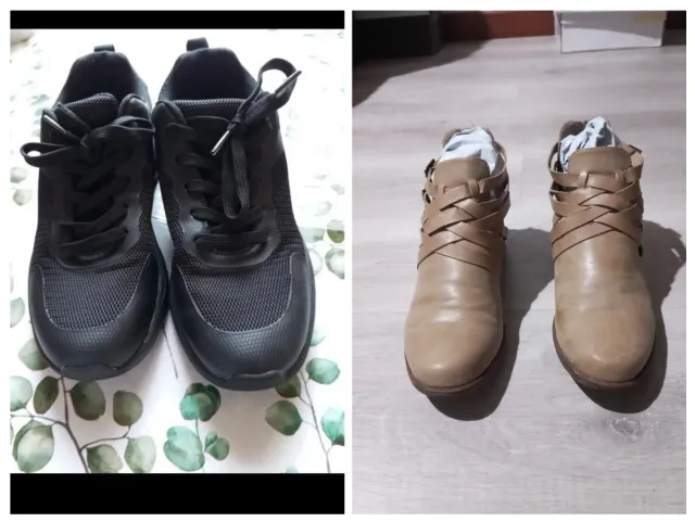 LOTE DE BOTINES T 39 Y DEPORTIVAS T38