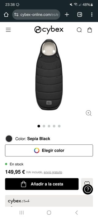 Footmuff platinum Cybex 