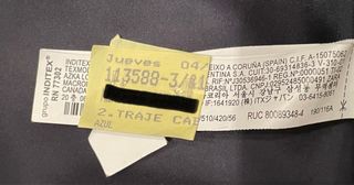 TRAJE ZARA MAN CONFORT TALLA 56/48