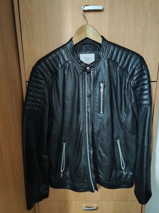 Cazadora piel Jack & jones