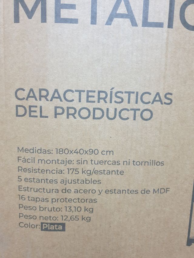 Estantería de 4 niveles – Perfecta para almacenar