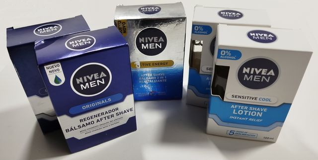 5 UNIDADES AFTER SHAVE NIVEA MEN (NOVO NA CAIXA)