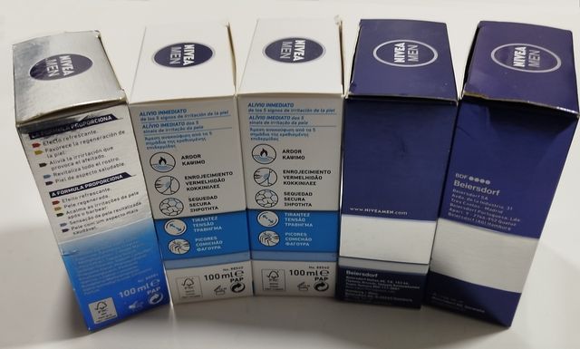 5 UNIDADES AFTER SHAVE NIVEA MEN (NOVO NA CAIXA)