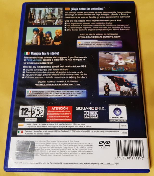 Star Ocean Till The End Of Time PS2