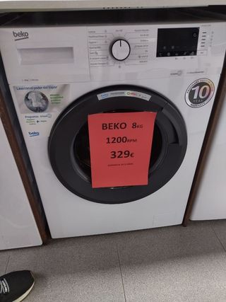 Lavadora oferta.Beko 8kilos nuevo 3 años garantía