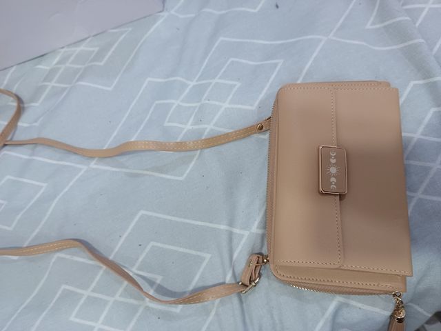 Bolso/ monedero color beige