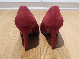 Zapatos salón rojos/burdeos