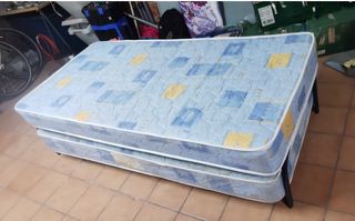 SOMIER CAMA INDIVIDUAL + SUPLETORIA