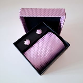 Corbata con Gemelos y Caja