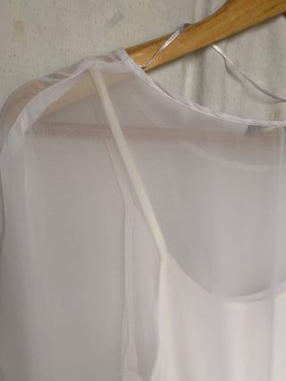 Blusa blanco-negro M