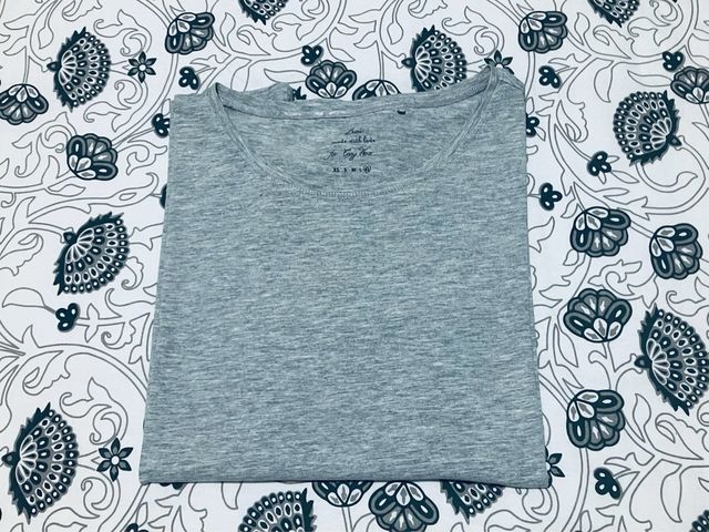 Camiseta Básica Manga Gris Corta Básica XL