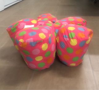 Cojin puff flor lunares Portico