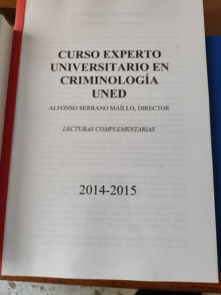 Curso experto en criminología UNED