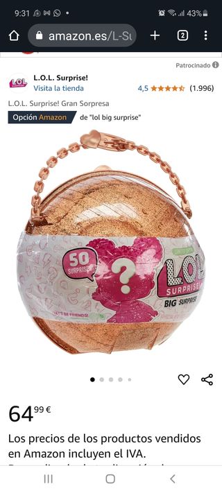 Bola gigante LOL SURPRISE