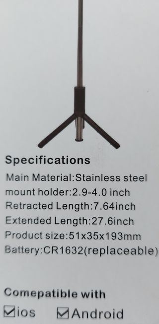 TRIPODE PARA TELEFONO  MOVIL