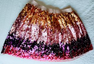 Falda niña lentejuelas