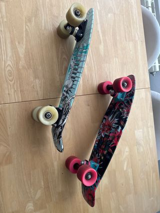 2 Penny skates con diseños especiales