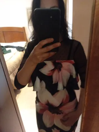 Vestido floral m CAYR0 y regalo foulard