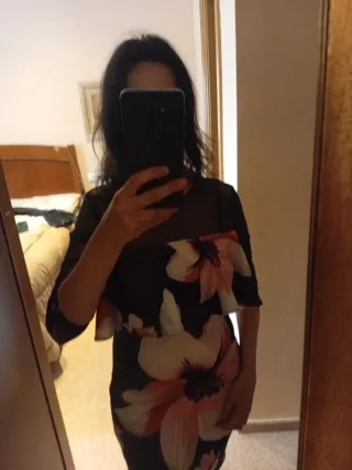 Vestido floral m CAYR0 y regalo foulard