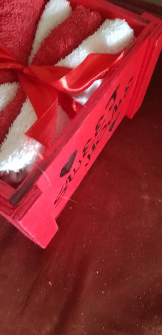 N 4 Lavette per ospiti in box legno