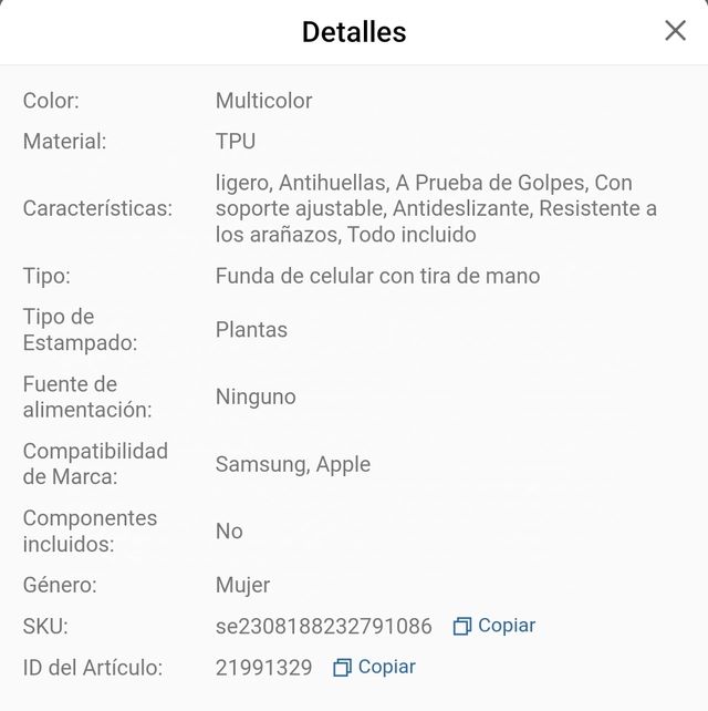 Funda Protectora de Móvil Lila