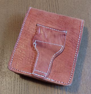 Cartera o riñonera para cinturón, cuadrada.