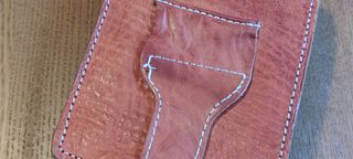 Cartera o riñonera para cinturón, cuadrada.