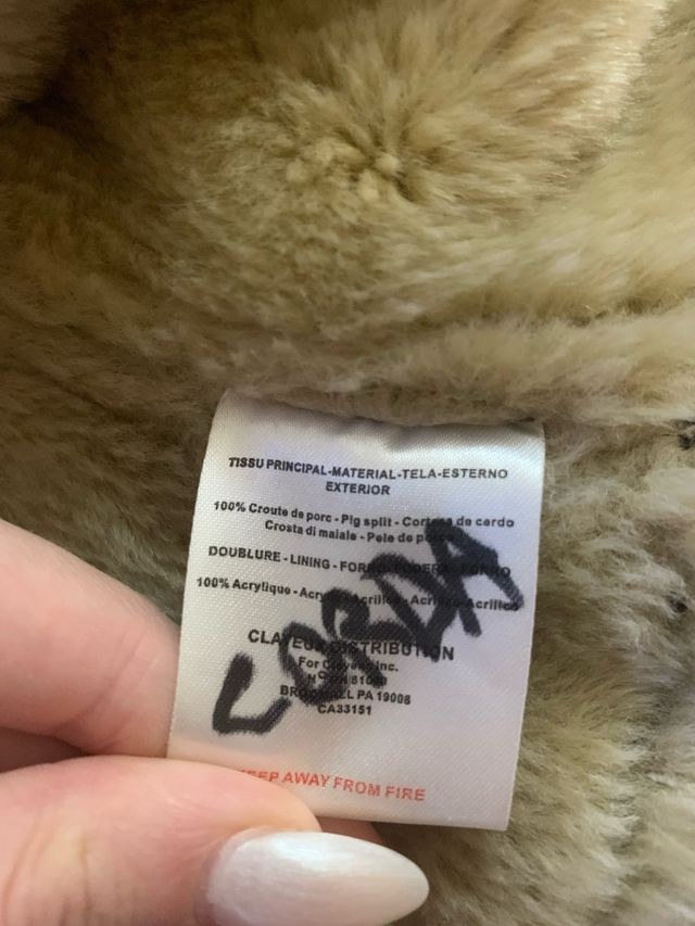 Montone da bambina  in VERA PELLE