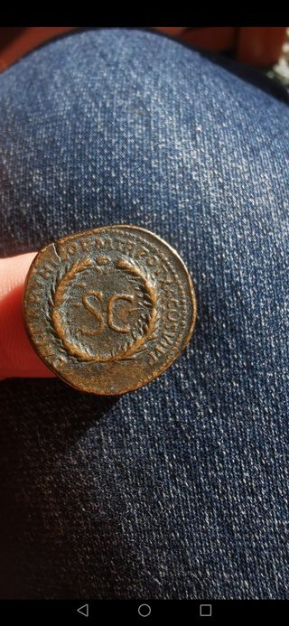 Moneda bronce emperador Trajano