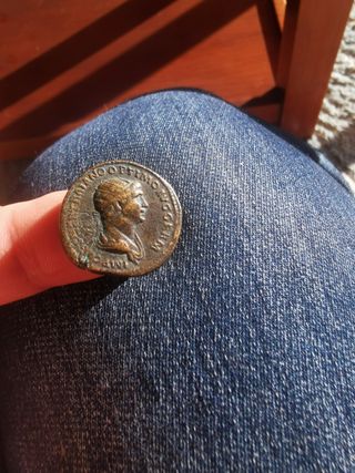 Moneda bronce emperador Trajano