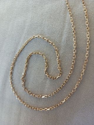 Cadena maciza hombre oro 18 kl nueva. 62 cm