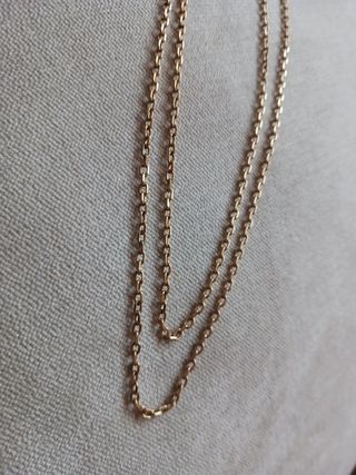Cadena maciza hombre oro 18 kl nueva. 62 cm