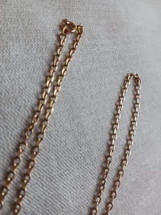 Cadena maciza hombre oro 18 kl nueva. 62 cm