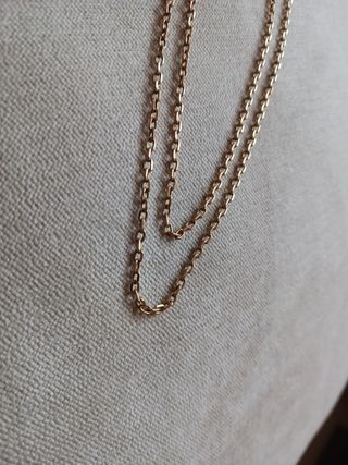 Cadena maciza hombre oro 18 kl nueva. 62 cm