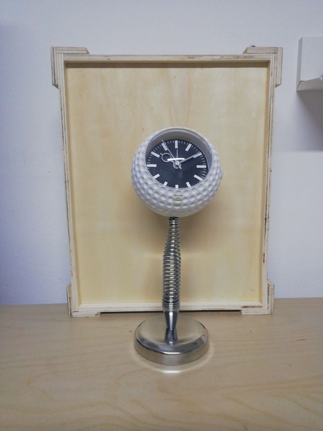 5x4 Reloj vintage deportivo con muelle