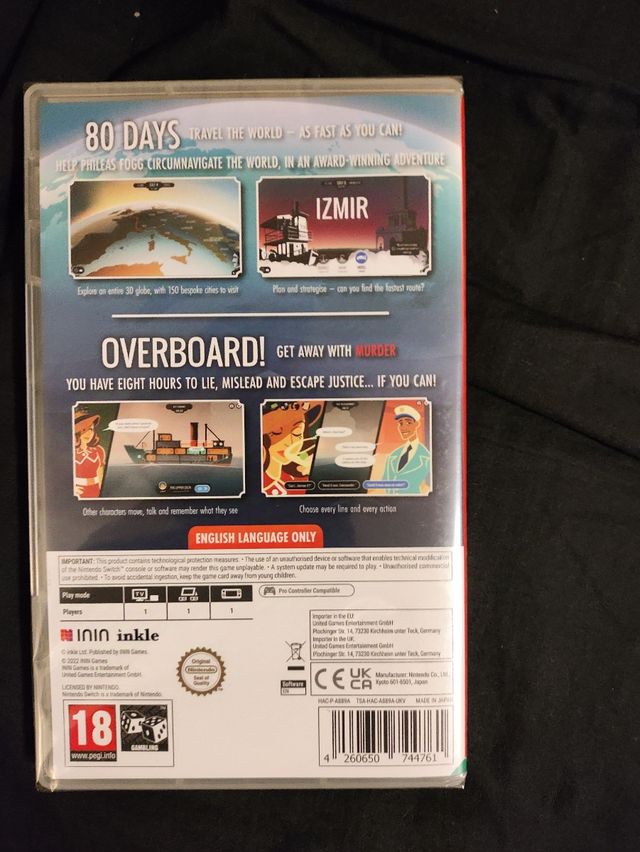 80 days & overboard Nintendo switch