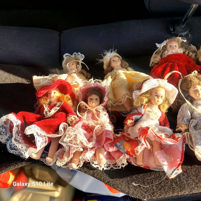 Lote muñecas porcelana antiguas coleccion