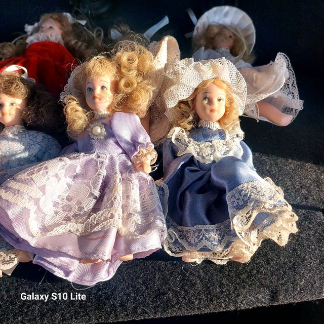 Lote muñecas porcelana antiguas coleccion