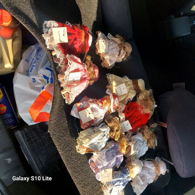 Lote muñecas porcelana antiguas coleccion