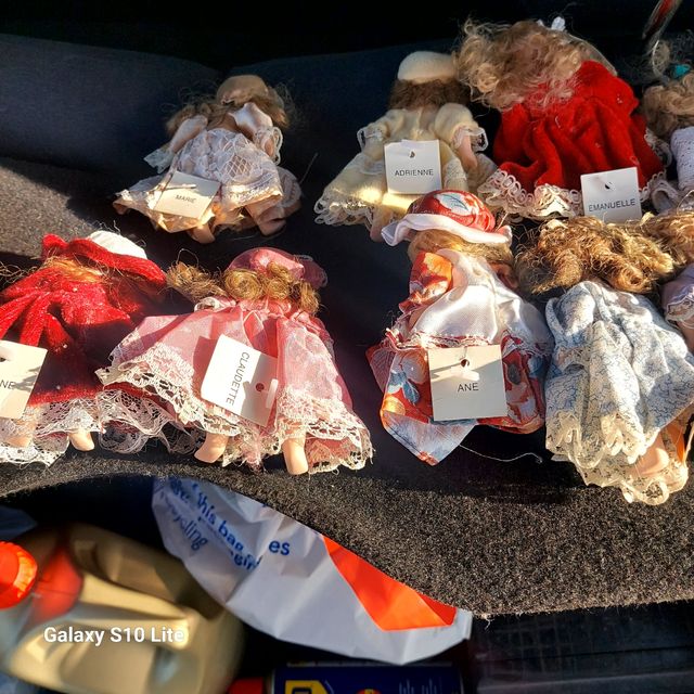 Lote muñecas porcelana antiguas coleccion