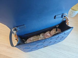 Bolso de piel Lamarthe azul marino