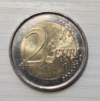 Moneda 2 € España 10⁰ Aniversario Euro