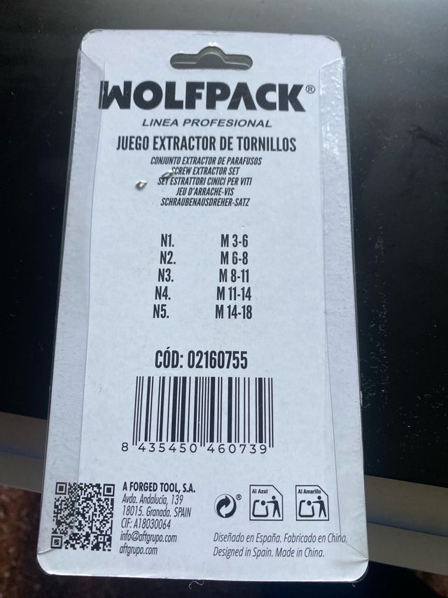 Extractor de tornillos