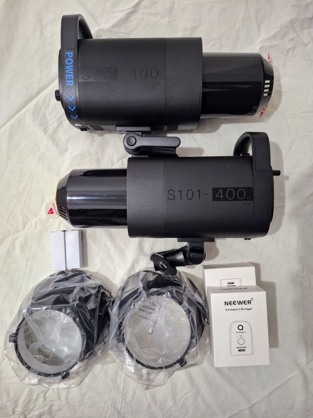 Kit de flash de estúdio estroboscópico NEEWER 800W S101-400W