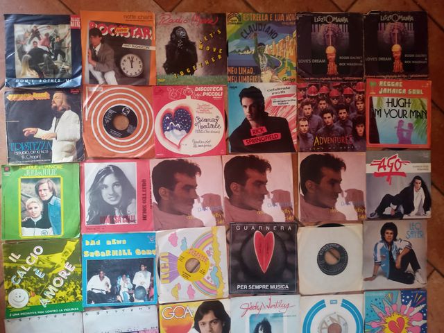 lotto 90 vinili 45 giri anni 70/80.