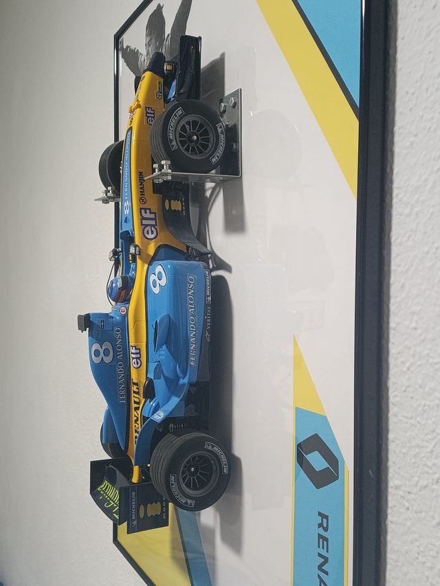 Cuadro Renault F1 coche RC de Fernando Alonso 1/10