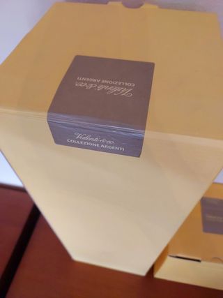 Lote jarrones cristal y plata