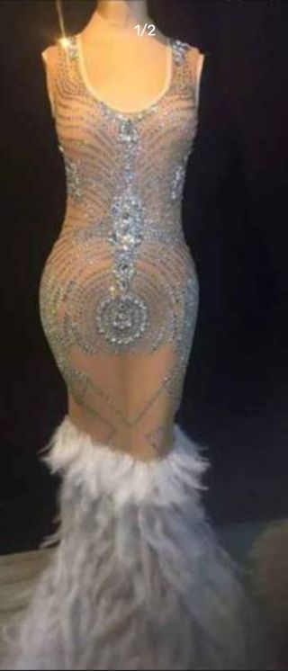 Vestido fiesta pedreria 