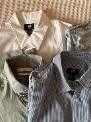 Pack camisas hombre HM Mango y Zara